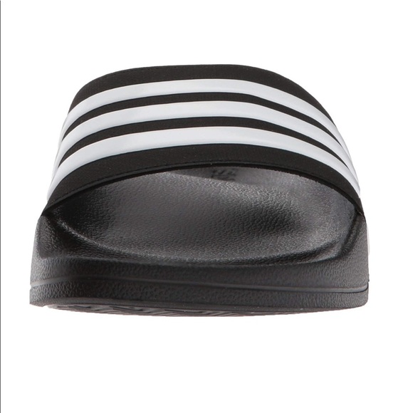 RESTOCK! Men’s Adidas Slides Sandals Black White - Picture 3 of 13